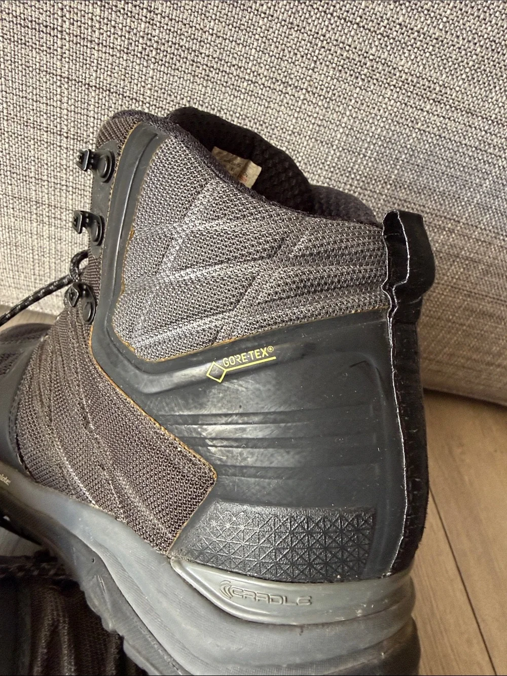 The North Face Black Trail Mid-Cut Hiking Shoes Goretex
